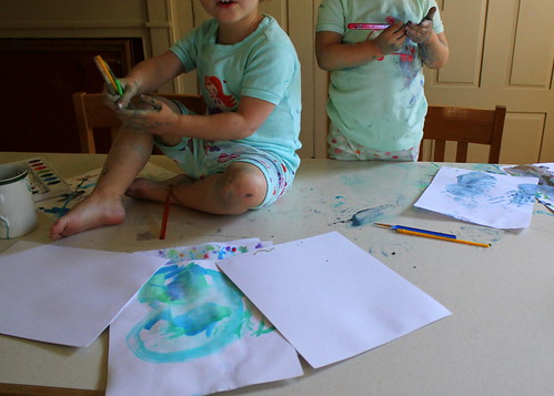 this is what happens when I give them watercolors and walk away;)