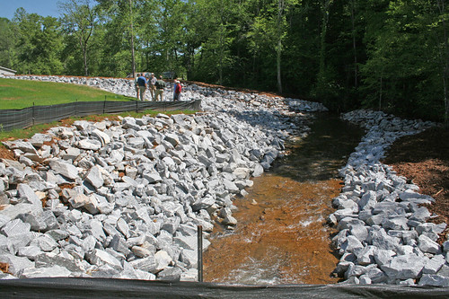 The finished dam.