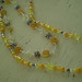 yellow double necklace