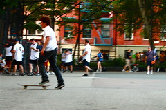 Skateboarder in Tompkins Square Park