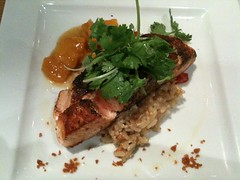 Chai Spice Brûlée Salmon, Food for Thought, Queen Street
