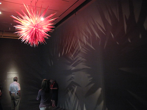 Chihuly : scarlet icicle chandelier @ Museum of Fine Art, Boston