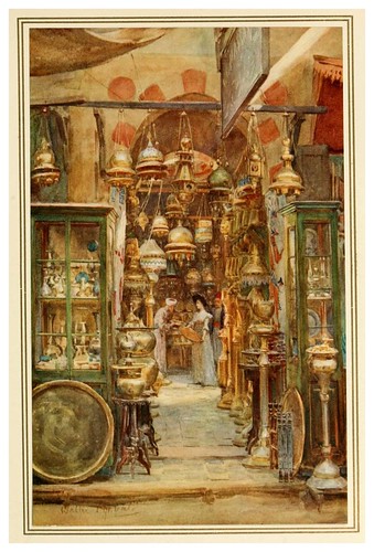 009-La tienda de Nassan-An artist in Egypt (1912)-Walter Tyndale
