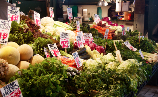 fresh produce at pike place