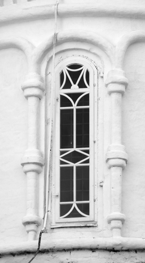 : Old church's window