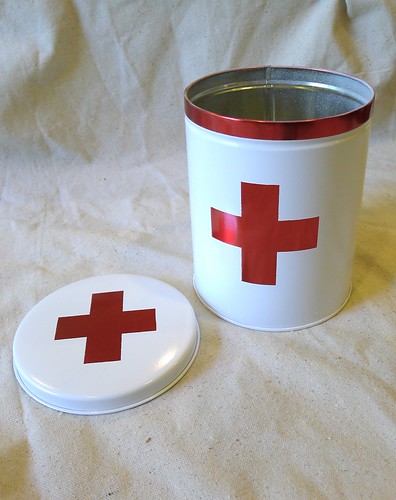 Angle First Aid Tin Open