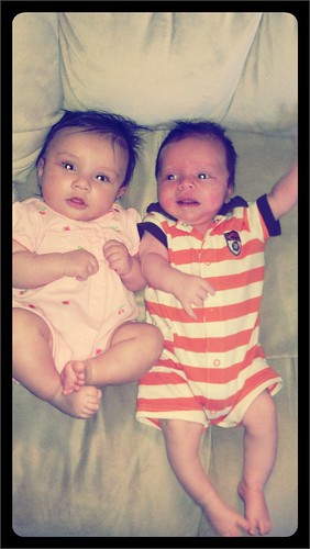 My guy is soooo big. Kendra is 3 months and Ari is 1 month same length!