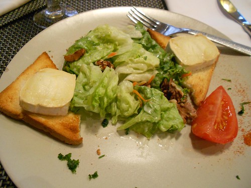 Salade avec Chevre Chaud