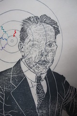 Niels Bohr portrait detail