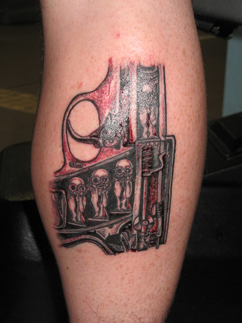 H.R.Giger inspired Tattoo.