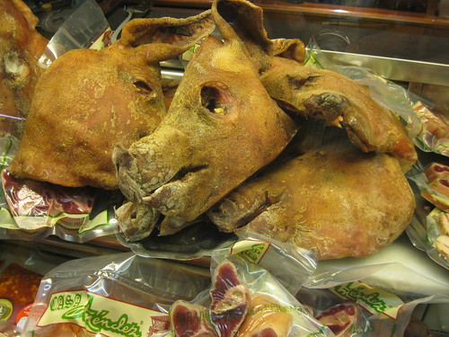salted dried pig head