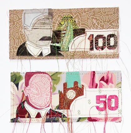 money with strings (detail)