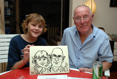 Caricature live sketching for private Christmas Party 2010 - 6