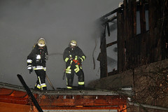 Brand einer Hinterhofwerkstatt in Biebrich - 07.01.11