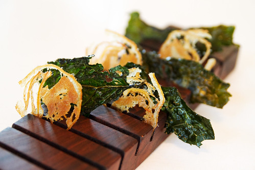 Fried kale and face bacon