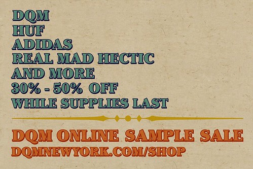 DQM Online Sample Sale