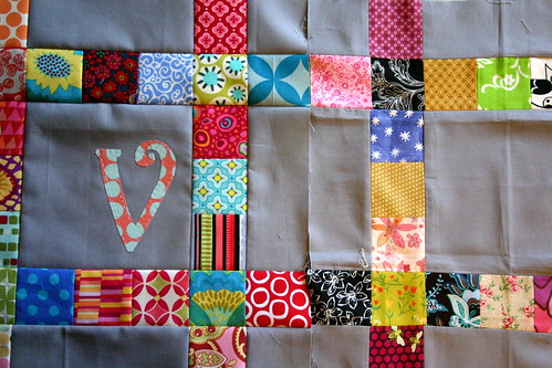 QJRR Block for Victoria with her block