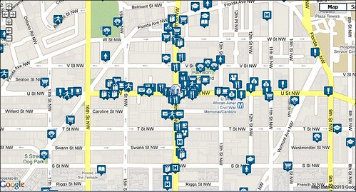 walkable amenities around 14th & U (via Walk Score)