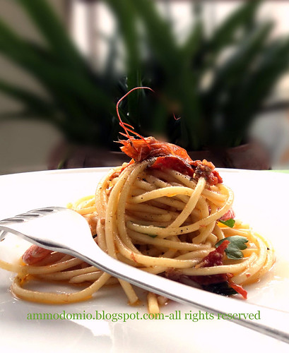 Spaghetti con mazzancolle_Ornella Mirelli