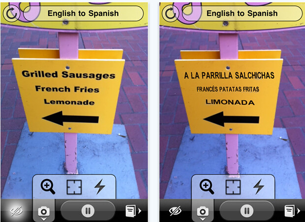 Word Lens iPhone translation