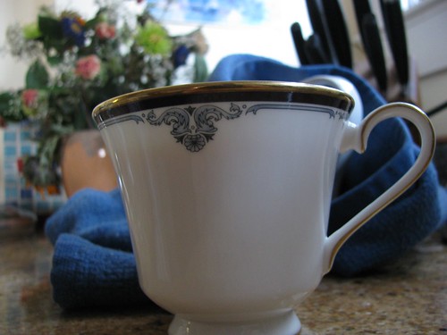 teacup w flowers