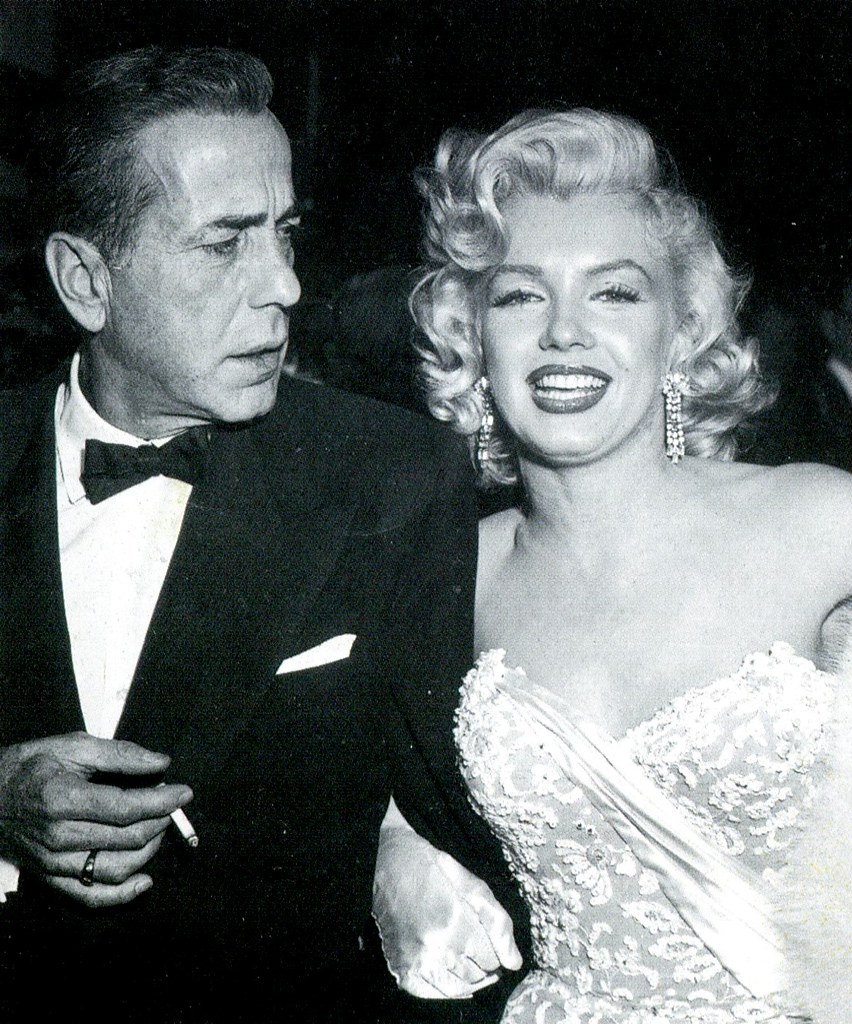Humphrey Bogart and Marilyn Monroe