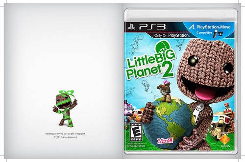 LittleBigPlanet 2: Holiday card (front and back)