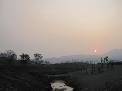 Sunset (Zhongdu Wetland Park; Under Construction)