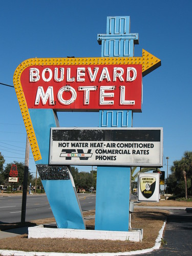 Boulevard Motel Neon Sign Deland FL