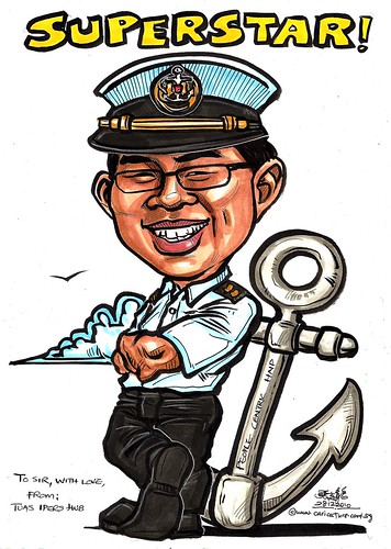 Caricature for Singapore Navy