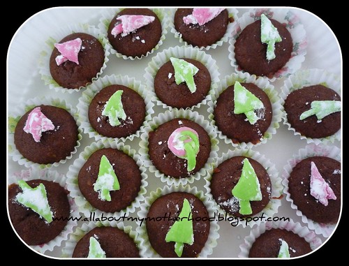 Christmas Tree Chocolate Cupcakes