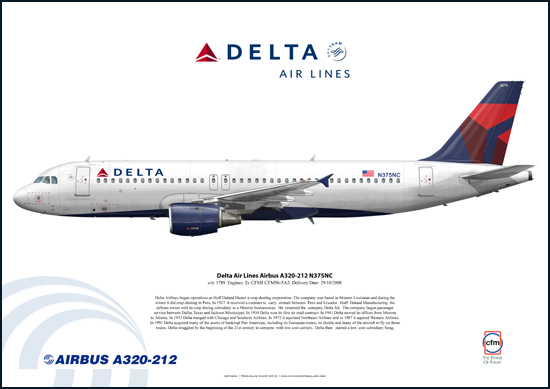 Delta Air Lines Airbus A320-212 N375NC