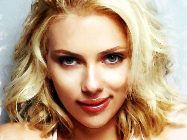 Scarlett Johansson Painting by mike.urizar