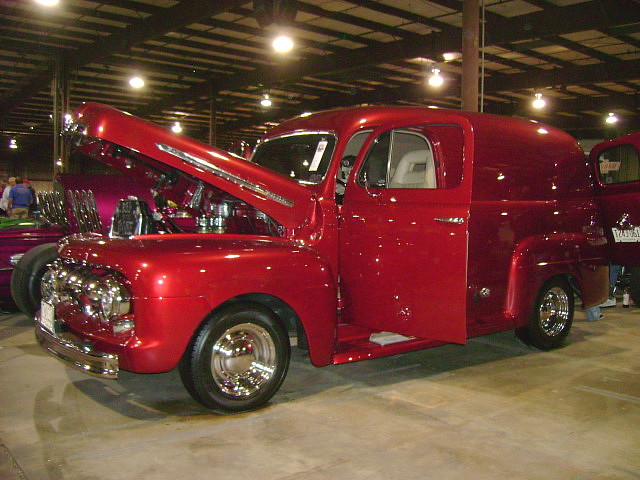 ford truck panel f1 hotrod custom carshow 1951 marylandstatefairgrounds timoniummd eastcoastindoornationals