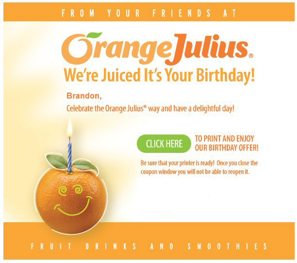 Orange Julius Coupon
