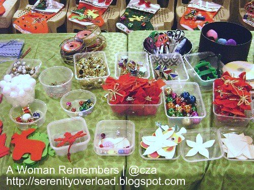 arts and craft materials, christmas stockings, shangrila plaza mall events