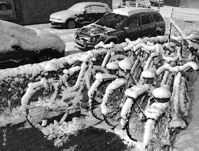 Winter-kot-fietsen