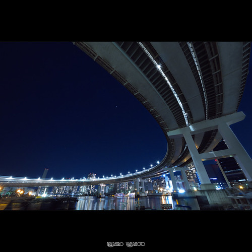 Loop Bridge at Night, Shibaura, Tokyo