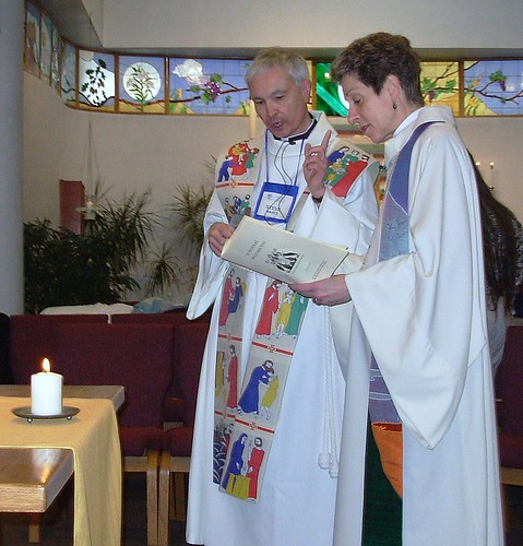 Father Steve and Bishop Katharine