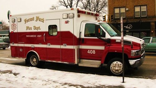 Forest Park Fire Department Chevrolet Paramedic Ambulance # 408. Forest Park Illinois USA. Wednsday, January 18th, 2011. by Eddie from Chicago