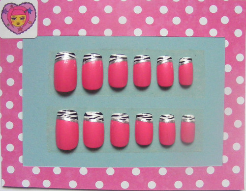 pics of zebra print nails. Zebra print nails