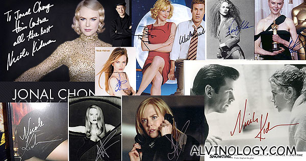 Which signatures belong to Nicole Kidman?