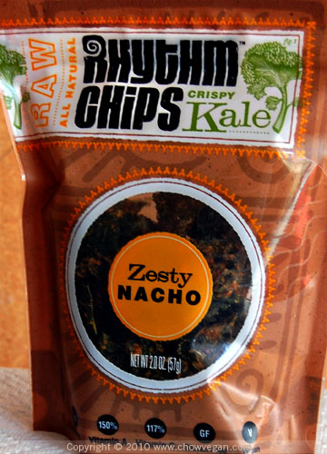 Rhythm Kale Chips Zesty Nacho Flavor