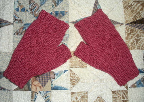 Finished mitts for me