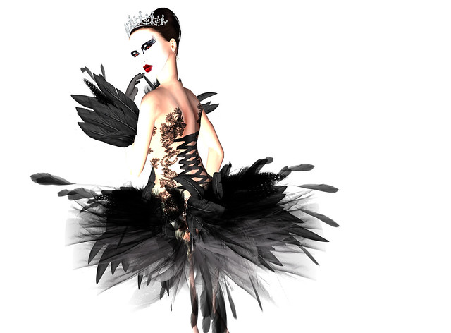Dress Black Swan Ballerina dress Vita's Boudoir Skin [FC] Black Swan Skin, 