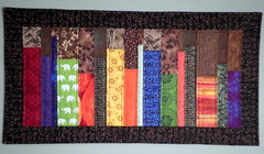 Bookshelf Quilt - Entry for Project QUILTING Primary Colors Challenge