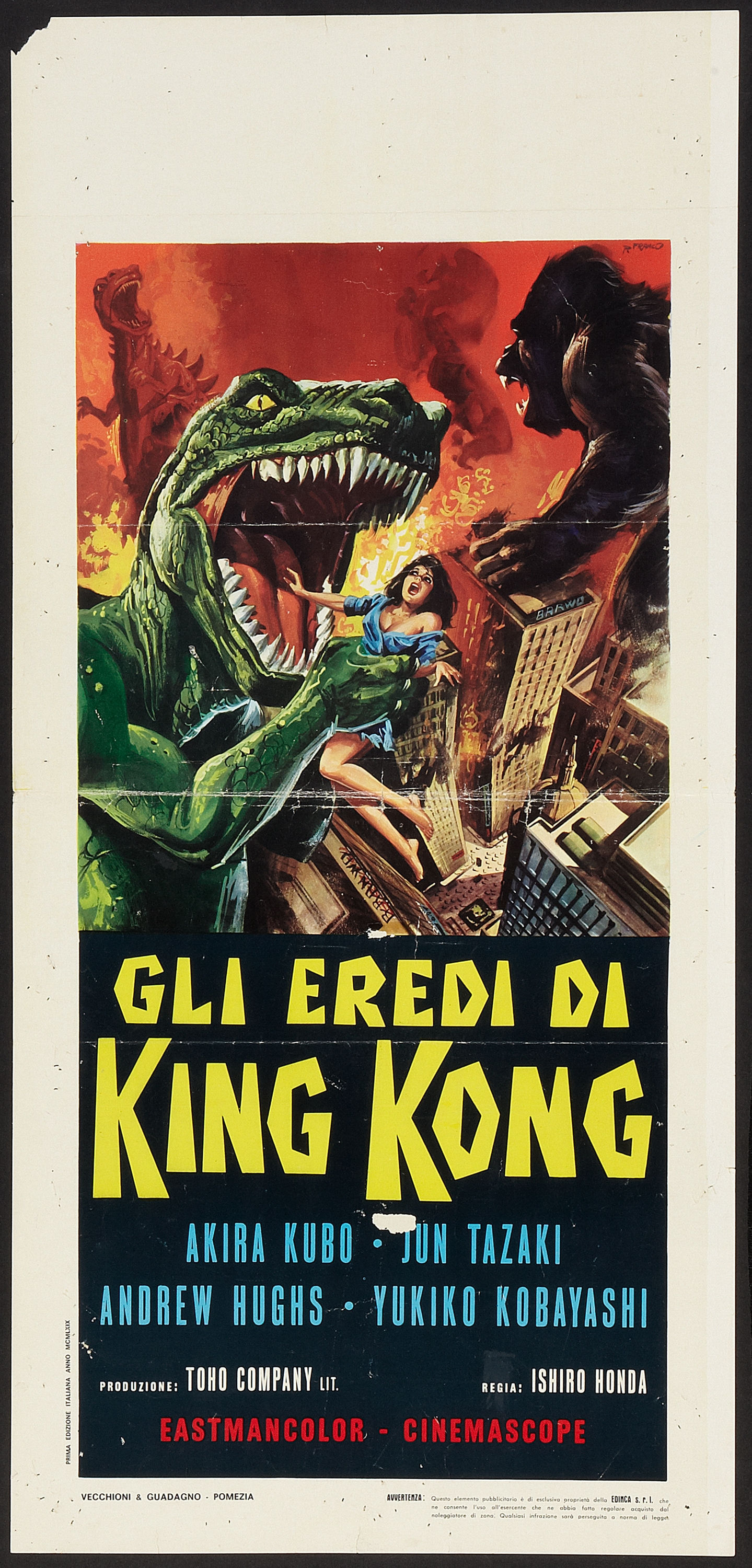 Destroy All Monsters (Toho, 1969). Italian 