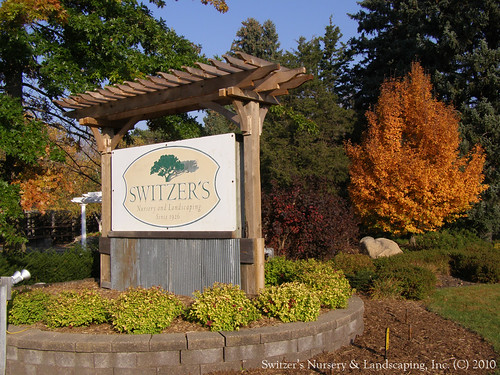 Switzer's Nursery & Landscaping business sign on Highway 3