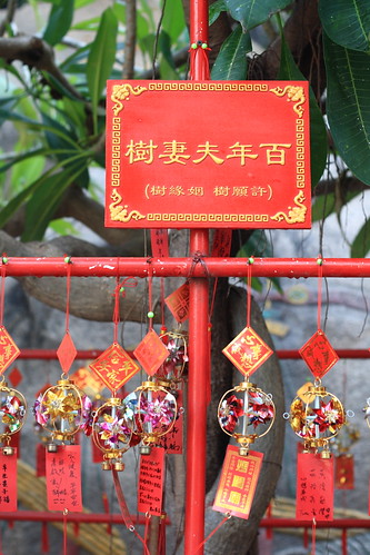 A tree in A-Ma temple to bless loving couples