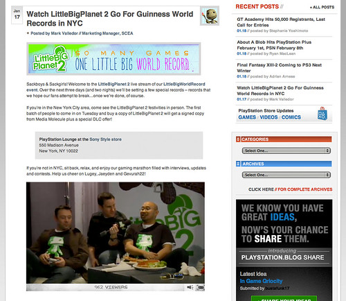 LittleBigPlanet 2 - PS Blog Live Stream